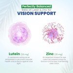 Eye Health Vitamins with Lutein and Zinc - 60 Capsules