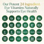 Vegan Eye Vitamins with Lutein & Bilberry - 60 Caps