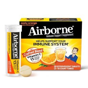 Airborne Effervescent Vitamin C Tablets - Zesty Orange