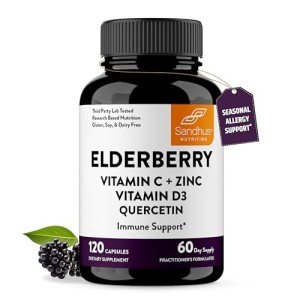 Elderberry C & Zinc Capsules for Immune Support