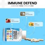 8-in-1 Immune Support Supplement with Zinc & Vitamins