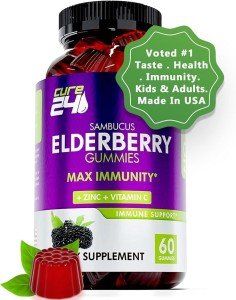 Elderberry Gummies with Zinc & Vitamin C - 60 Count