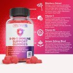 8-In-1 Elderberry Immune Support Gummies - 60 Count