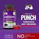 Elderberry Gummies with Zinc & Vitamin C - 60 Count