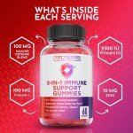 8-In-1 Elderberry Immune Support Gummies - 60 Count