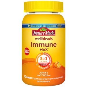Nature Made ImmuneMAX Vitamin C, Zinc & D3 Gummies