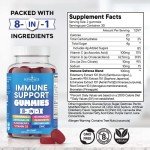 8-in-1 Immune Support Gummies with Vitamin C & Zinc