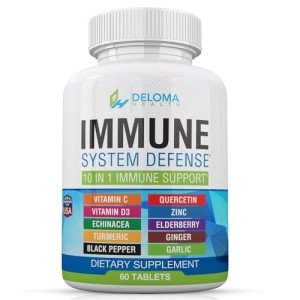 8-in-1 Immune Support Supplement with Vitamins & Herbs
