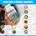8-in-1 Immune Support Supplement with Vitamins & Herbs