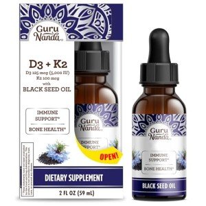 GuruNanda Cold Pressed Black Seed Oil with Vitamins