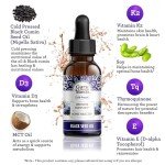 GuruNanda Cold Pressed Black Seed Oil with Vitamins