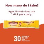 Nature Made Immune Max Orange Drink Sticks, 30 Ct