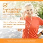 Natural Vitamin K2 Mk-7 for Bone Health, 60 Veggie Capsules