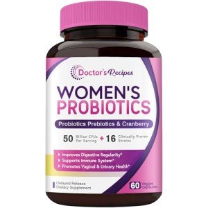 Women’s Probiotic with Cranberry, 60 Capsules