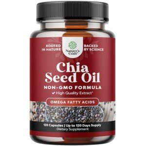Chia Seed Oil Capsules - Omega 3 6 9 Support