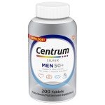 Centrum Silver Men's 50+ Multivitamin with D3 - 200 Tablets