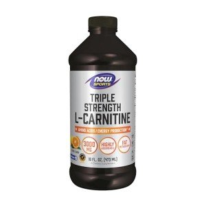 NOW Sports L-Carnitine Liquid, Triple Strength 3000 mg