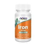 NOW Foods Iron 18 mg - Non-Constipating Veg Capsules