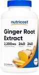 Nutricost Ginger Root Extract 2,200mg - 240 Capsules