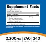 Nutricost Ginger Root Extract 2,200mg - 240 Capsules