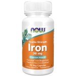 NOW Iron 36 mg Double Strength Veg Capsules