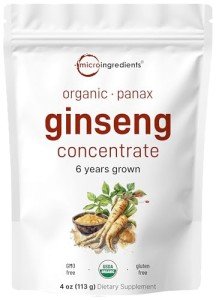 Organic Korean Ginseng Root Powder, 200:1 Strength