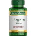 Nature's Bounty L-Arginine 1000 mg Tablets, 50 Count