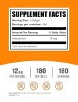 Astaxanthin 12mg Softgels - 180 Count Antioxidant