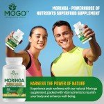 Organic Moringa Powder Capsules for Energy & Immunity