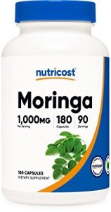 Nutricost Moringa Capsules 500mg - 180 Veggie Capsules