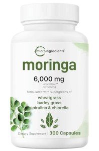 Moringa Oleifera 6,000mg with Supergreens Blend 300 Caps