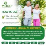 Organic Moringa Powder Capsules for Energy & Immunity