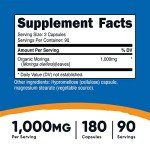 Nutricost Moringa Capsules 500mg - 180 Veggie Capsules
