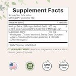 Moringa Oleifera 6,000mg with Supergreens Blend 300 Caps