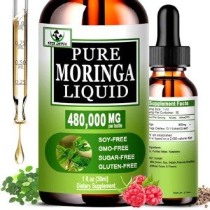 Organic Moringa Liquid Drops for Energy & Immunity