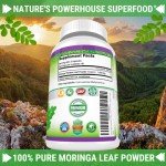 Moringa Oleifera Capsules - Pure Green Superfood 180ct