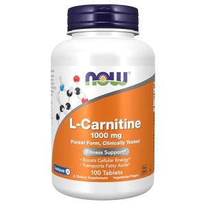NOW Foods L-Carnitine 1,000 mg Tablets, Fitness Support