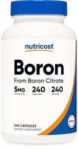 Nutricost 5mg Boron Capsules, 240 Veggie Capsules