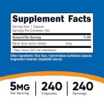 Nutricost 5mg Boron Capsules, 240 Veggie Capsules