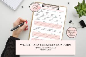 Weight Loss Consultation and Intake Form Bundle