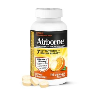 Airborne Vitamin C 1000mg Chewable Tablets - 116 Count