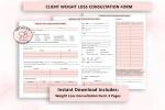 Weight Loss Consultation and Intake Form Bundle