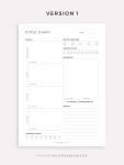 Daily Food Diary & Vitamin Tracker Printable