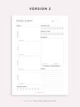 Daily Food Diary & Vitamin Tracker Printable