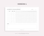 Vitamin Tracker Printable - Monthly Supplement Checklist