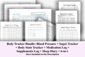Body Tracker Bundle: Health Stats & Medication Log