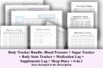 Body Tracker Bundle: Health Stats & Medication Log