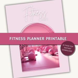 Printable Fitness Planner: Meal & Exercise Tracker