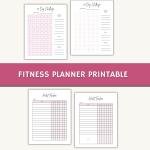 Printable Fitness Planner: Meal & Exercise Tracker
