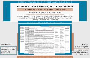 B12 MIC Injection Consent Form Template